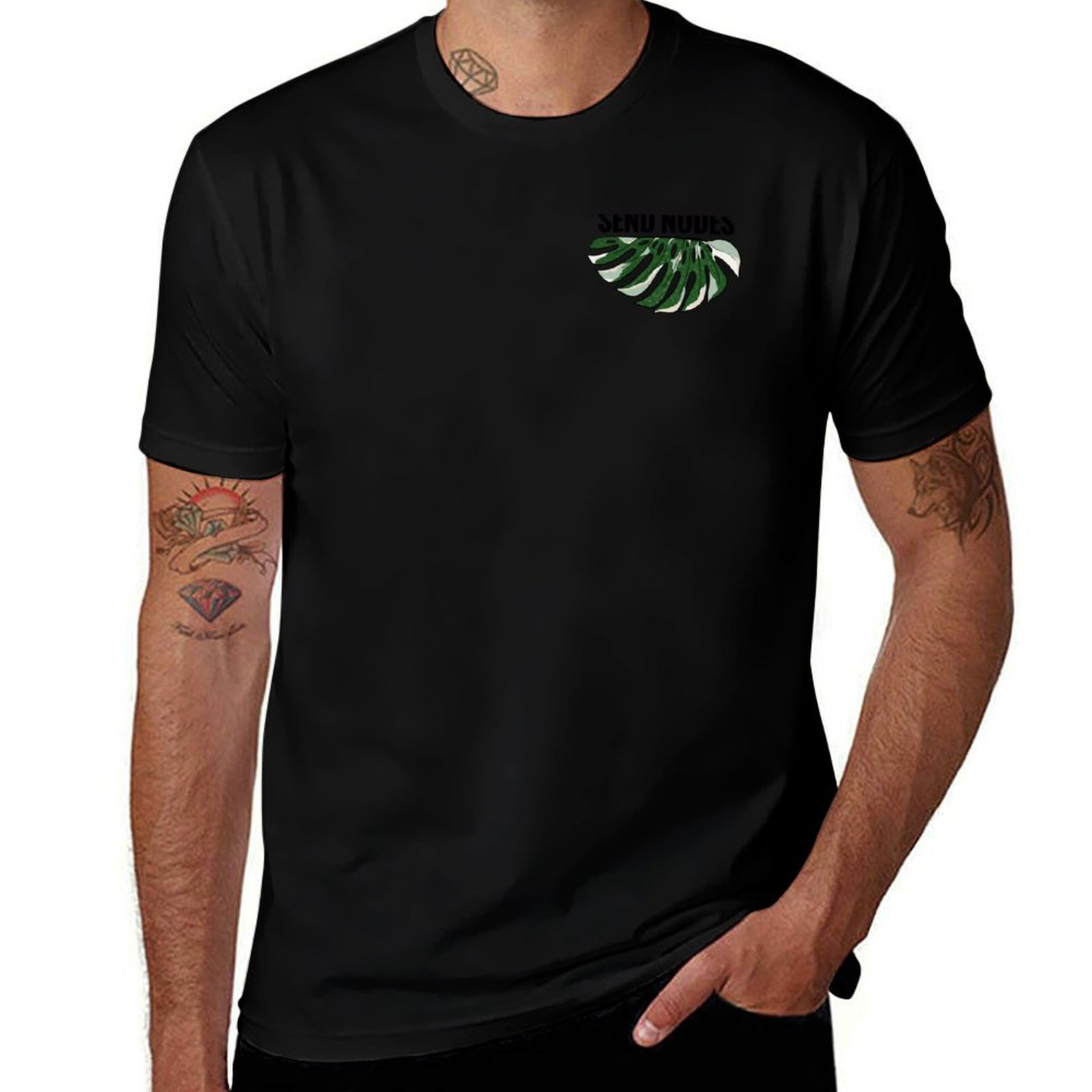 Variegated Monstera Node - Send Nodes - Variegated Monstera T-Shirt