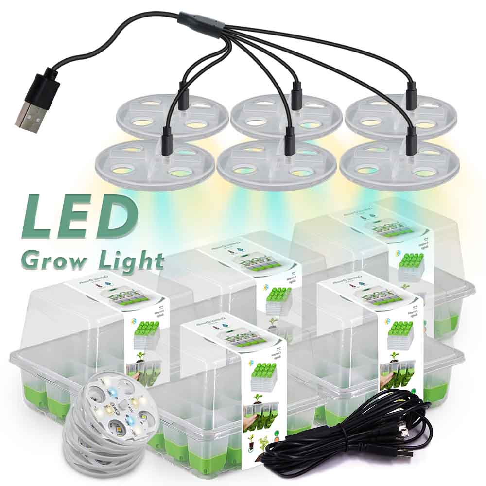 Plant Parenting - LED-groeilicht Zaailing Starter Tray Kit met