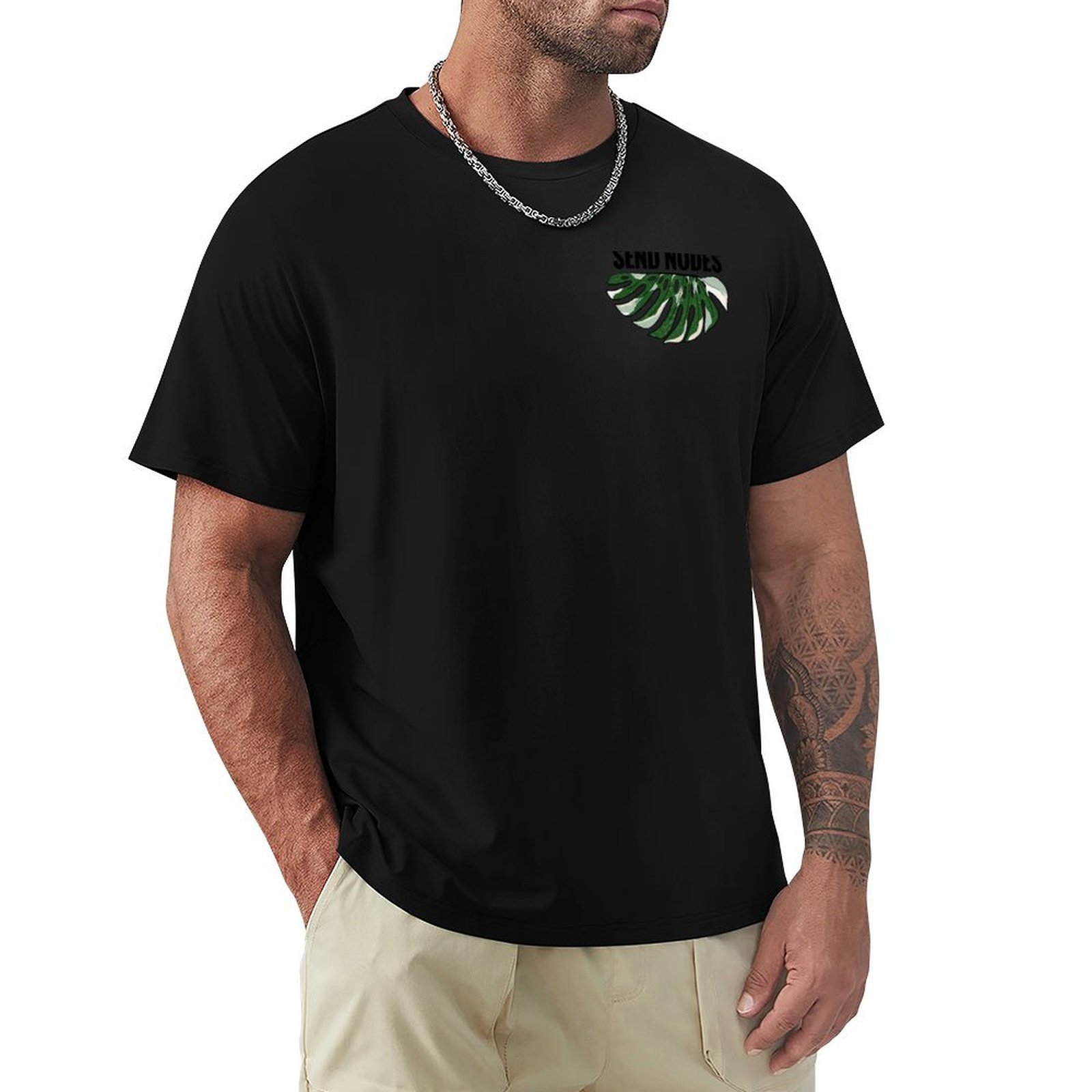 Variegated Monstera Node - Send Nodes - Variegated Monstera T-shirt